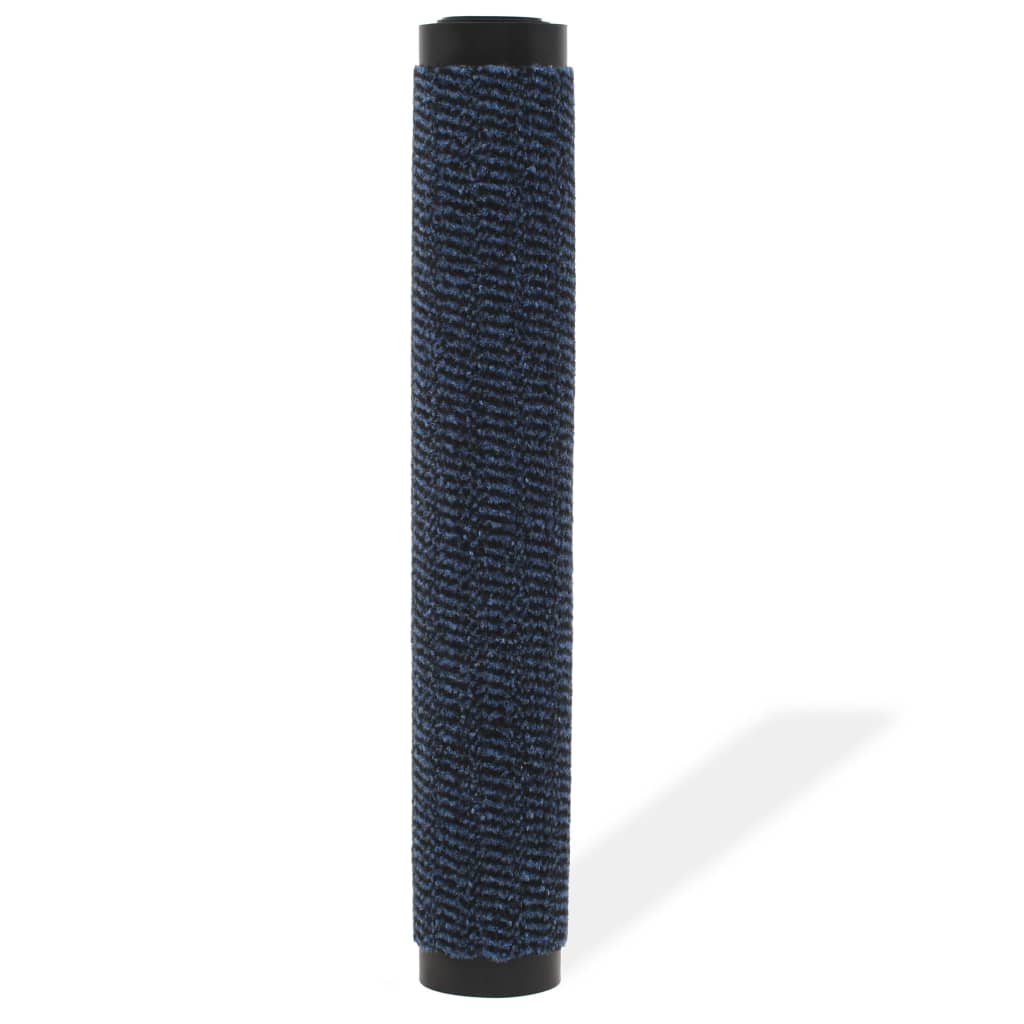 Vidaxl droogloopmat rectangulaire tufted 80x120 cm bleu