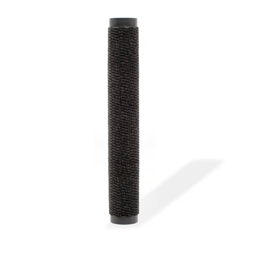 Vidaxl droogloopmat rectangulaire tufted 90x150 cm noir