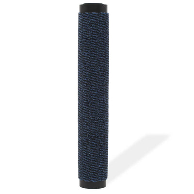 Vidaxl droogloopmat rectangulaire tufted 90x150 cm bleu
