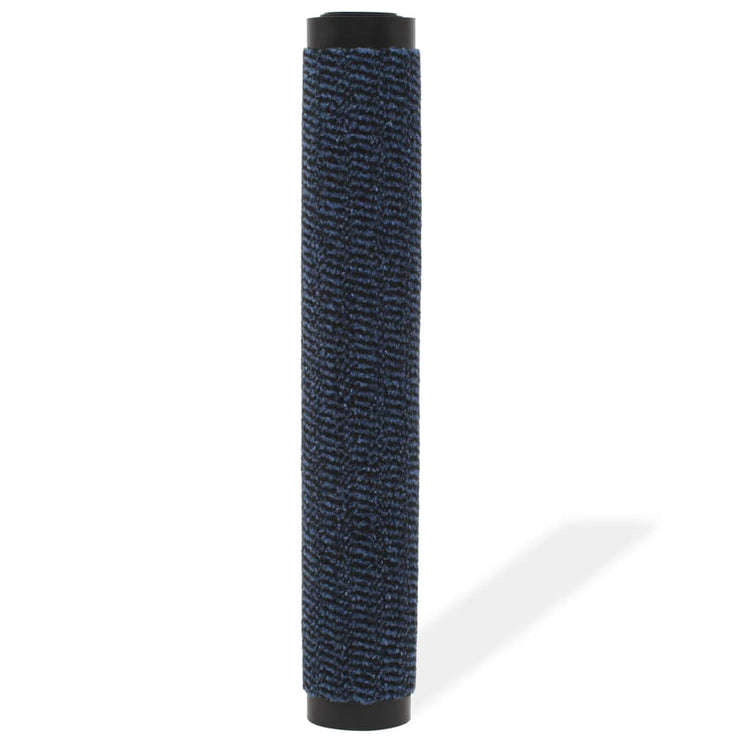 Vidaxl droogloopmat rectangulaire tufted 90x150 cm bleu