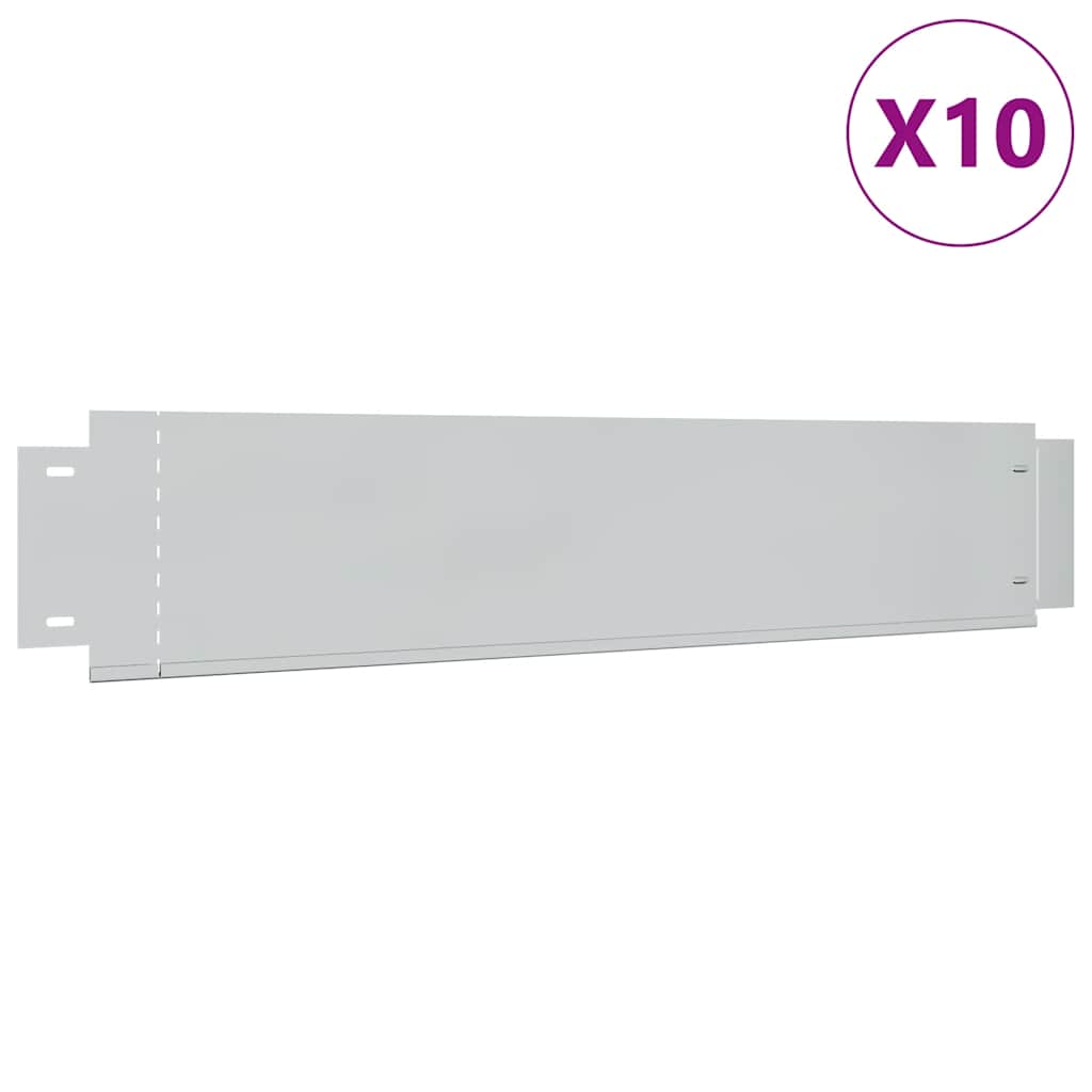 Vidaxl Grassboard 10 PCS 100x20 cm en acier galvanisé