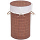 Panier de blanchisserie Vidaxl autour de Bamboo Brown