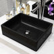 Vidaxl Washbasin Square 41x30x12 cm Black en céramique