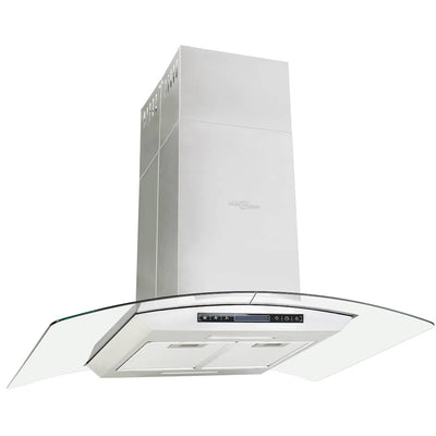 Capteur d'écran LCD extracteur de l'île Vidaxl 756 m³ U LED 90 cm