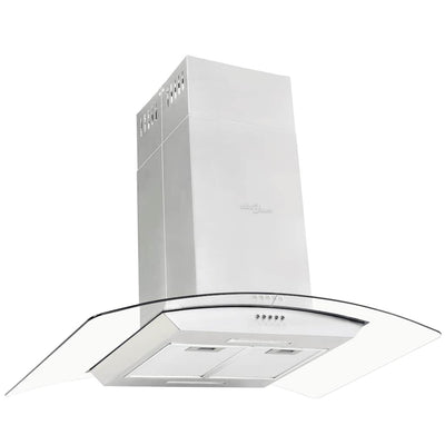 Extracteur de l'île Vidaxl 756 m³ U LED 90 cm en acier inoxydable