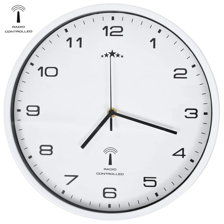 Horloge murale vidaxl avec calendrier de quartz à 31 cm de radio-31 cm