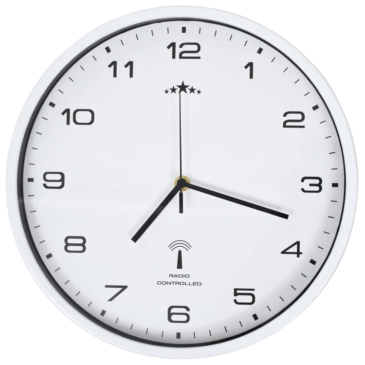 Horloge murale vidaxl avec calendrier de quartz à 31 cm de radio-31 cm