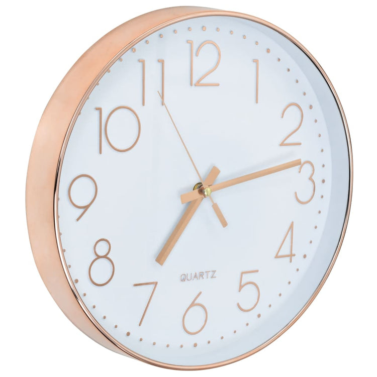 Vidaxl Mur Horloge 30 cm Rosé Gold