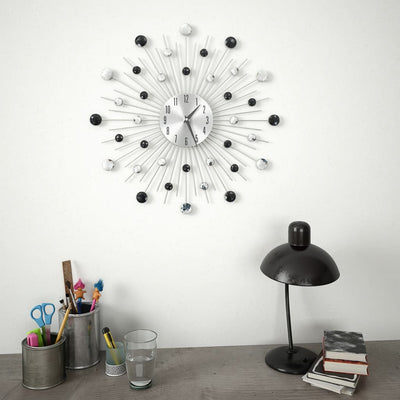 Horloge murale vidaxl avec mécanisme de quartz 50 cm Design moderne
