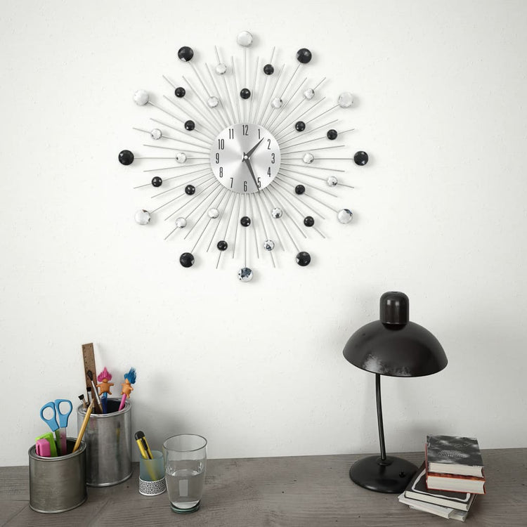 Horloge murale vidaxl avec mécanisme de quartz 50 cm Design moderne