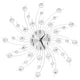 Horloge murale vidaxl avec mécanisme de quartz 50 cm Design moderne