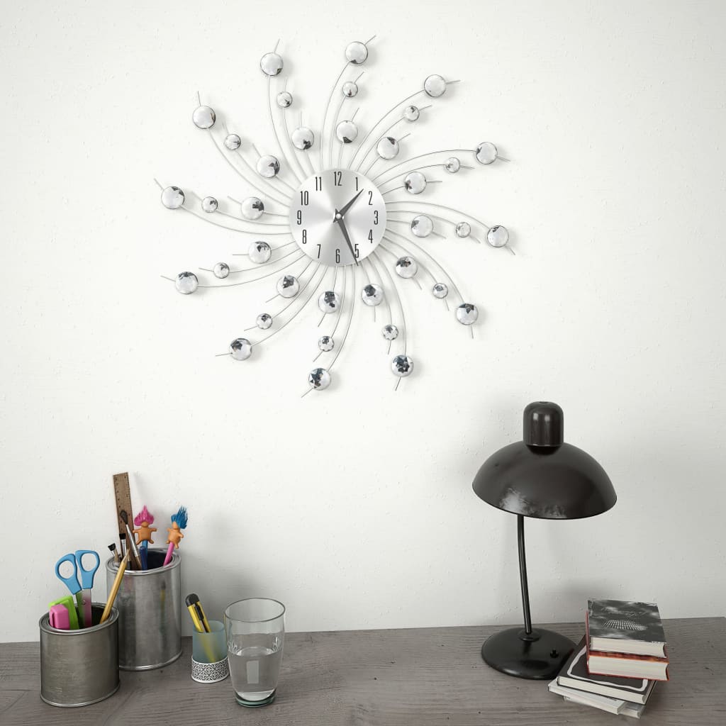 Horloge murale vidaxl avec mécanisme de quartz 50 cm Design moderne