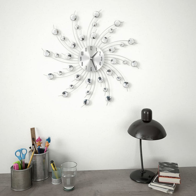 Horloge murale vidaxl avec mécanisme de quartz 50 cm Design moderne