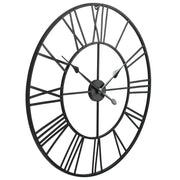 Vidaxl Mur Horloge Vintage Style avec mécanisme de quartz xxl 80 cm métal - afbeelding 3