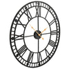 Vidaxl Horloge murale style vintage avec mécanisme de quartz xxl 60 cm métal