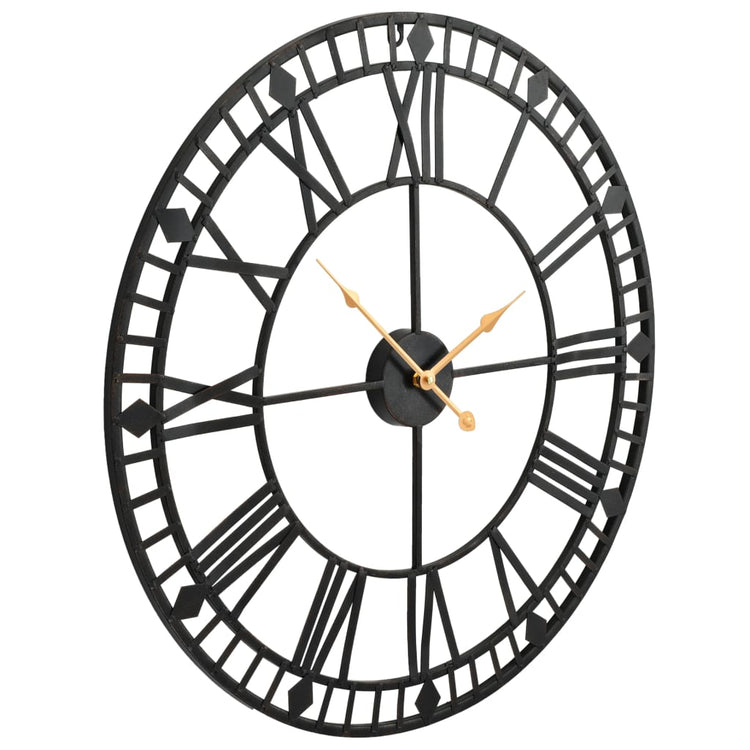 Vidaxl Horloge murale style vintage avec mécanisme de quartz xxl 60 cm métal