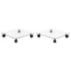 Vidaxl Rouleaux de plante carré 35x35 cm Verre durcie 2 STS