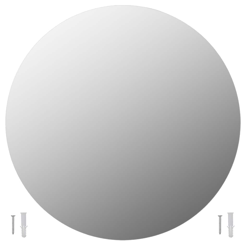 Miroir mural vidaxl autour de 60 cm de verre