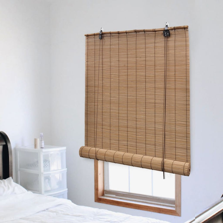 Vidaxl rouleau aveugle 80x220 cm en brun bambou
