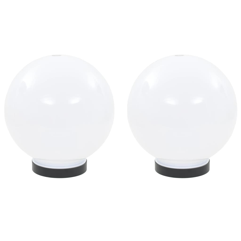 Lampes à bulbe LED vidaxl 2 pcs round 20 cm pmma