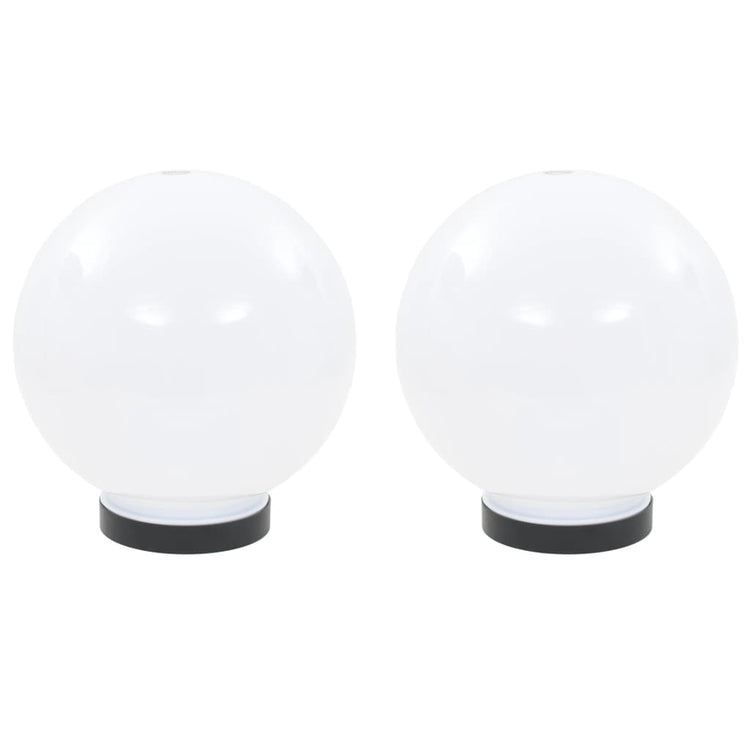 Lampes à bulbe LED vidaxl 2 pcs round 20 cm pmma