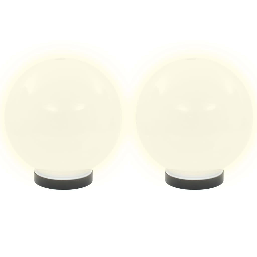 Lampes à bulbe LED vidaxl 2 pcs round 20 cm pmma