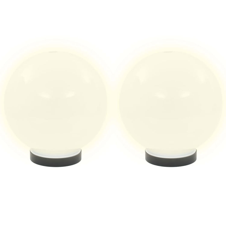 Lampes à bulbe LED vidaxl 2 pcs round 20 cm pmma