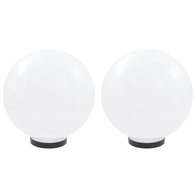 Lampes de bulbe LED vidaxl 2 pcs round 30 cm pmma