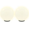 Lampes à bulbe LED vidaxl 2 pcs round 40 cm pmma
