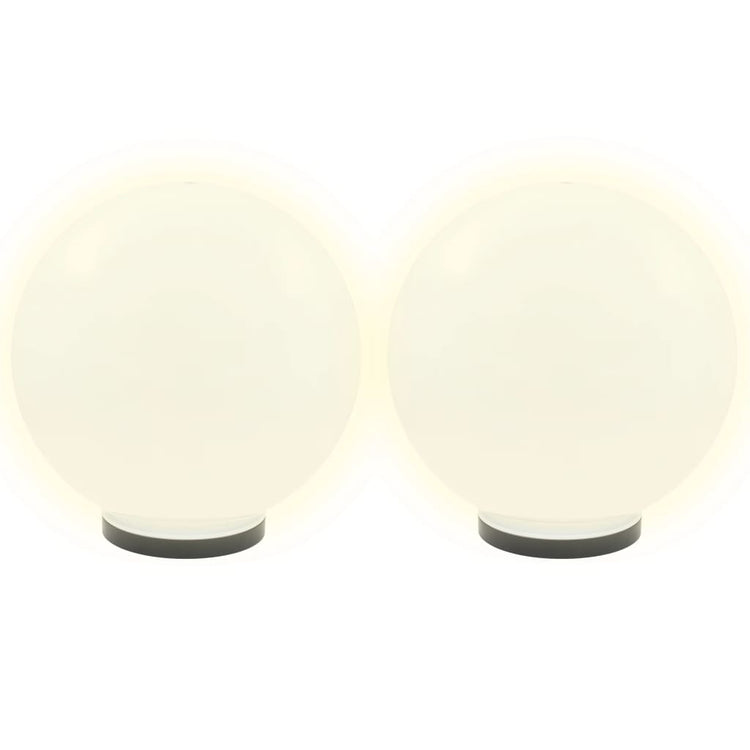 Lampes à bulbe LED vidaxl 2 pcs round 40 cm pmma