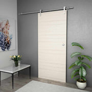 Vidaxl Sliding Door Parts Set 183 cm en acier inoxydable en argent coloré - afbeelding 3