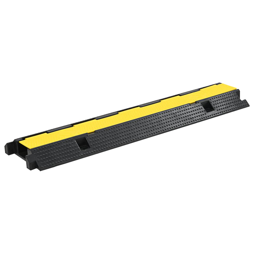 Seuils de protecteur de câble Vidaxl 1 tunnel 100 cm Rubber 2 PCS