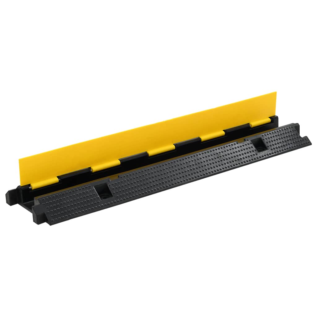 Seuils de protecteur de câble Vidaxl 1 tunnel 100 cm Rubber 2 PCS