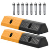 Blocs de stationnement Vidaxl 49x15x9 cm Rubber 2 PCS