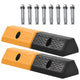 Blocs de stationnement Vidaxl 49x15x9 cm Rubber 2 PCS