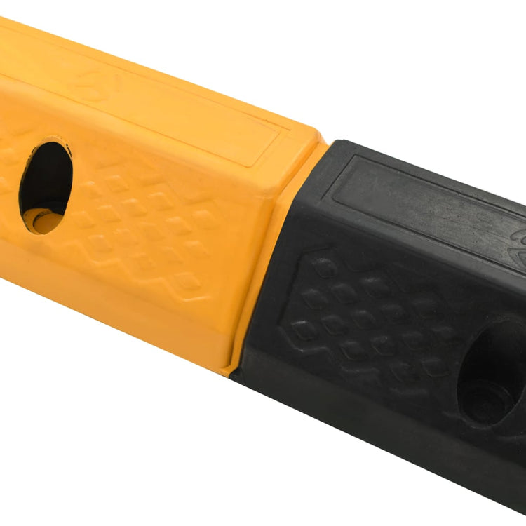 Blocs de stationnement Vidaxl 49x15x9 cm Rubber 2 PCS