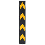 Protégeurs de coin vidaxl reflétant un caoutchouc de 80 cm 5 pcs - afbeelding 2