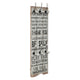 Rack de manteau mural vidaxl avec 6 crochets merci 120x40 cm