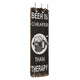 Rack de manteau mural vidaxl avec 6 crochets 120x40 cm