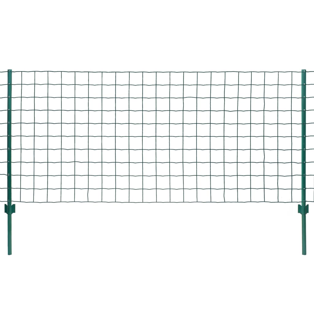 Vidaxl hek 20x1 m en acier vert