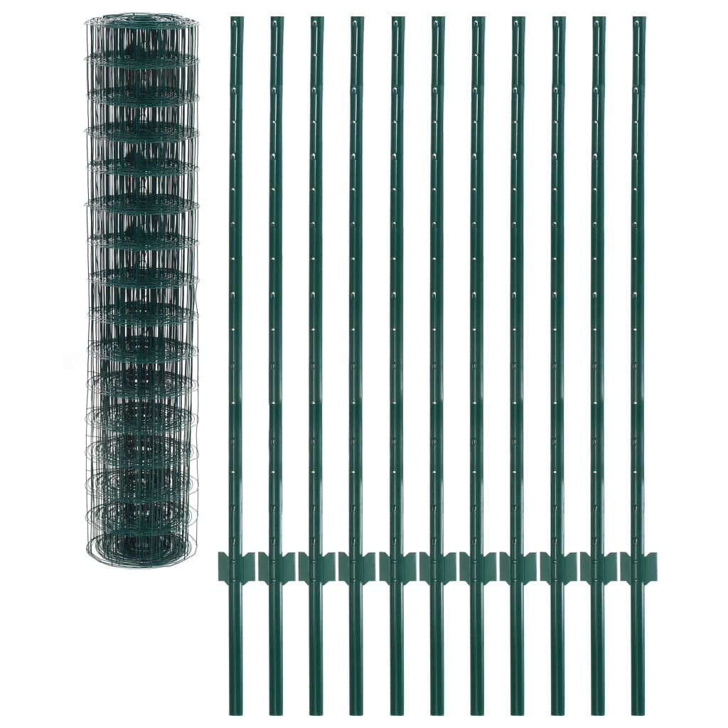 Vidaxl hek 20x1,2 m en acier vert