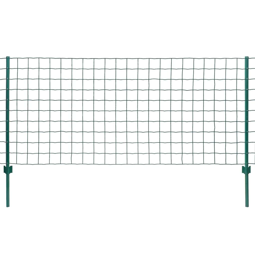 Vidaxx clôture euro 20x0,8 m acier vert