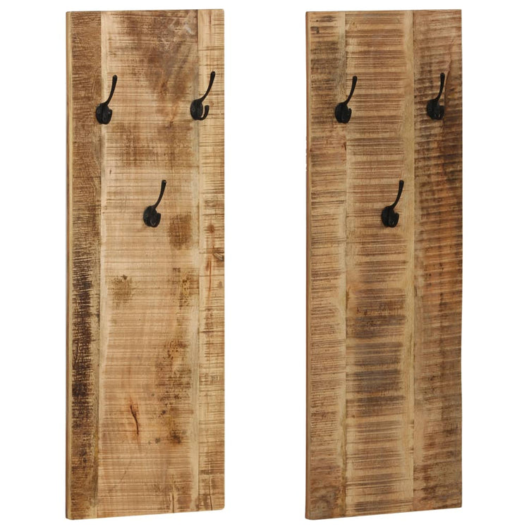 Vidaxl Wall Hood Stells 2 ST 36x110x3 cm Bois de mangue solide