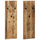 Vidaxl Wall Hood Stells 2 ST 36x110x3 cm Bois de mangue solide