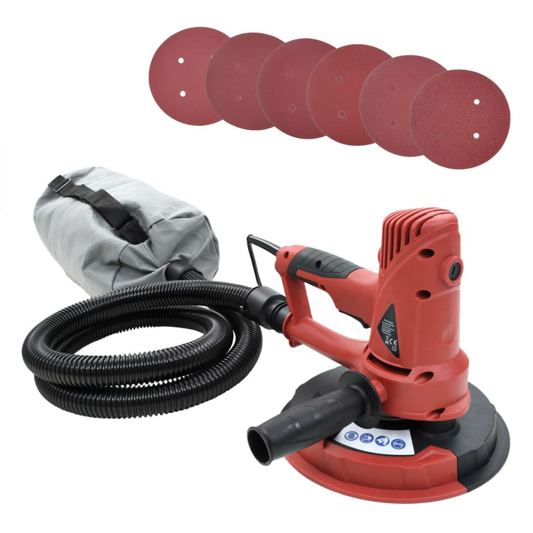 Ponceuse de plafond des murs vidaxl avec fonction d'extracteur 710 w
