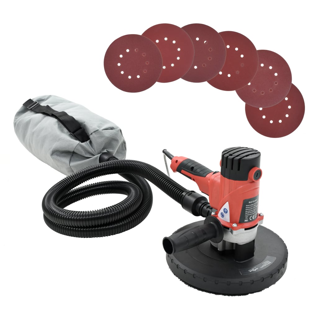 Ponceuse de plafond des murs vidaxl avec fonction d'extracteur 1200 W