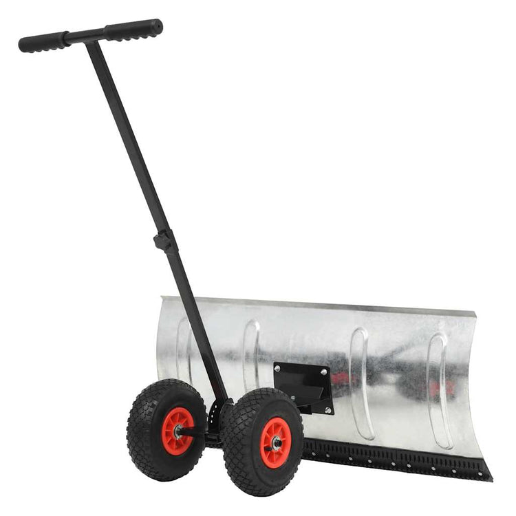 Vidaxl Snow Plough à main avec roues 100x44 cm
