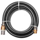 Vidaxl Sucking tuyau avec accouplements en laiton 15 m 25 mm de noir
