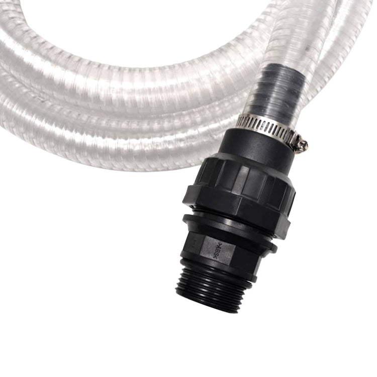 Vidaxl Sucking tuyau avec des réglages 7 m 22 mm blancs