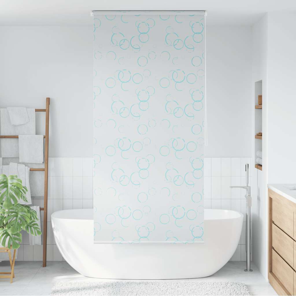 Vidaxl Rouleau aveugle pour douche 100x240 cm bulle